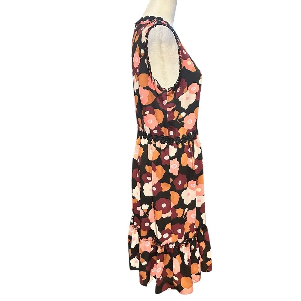 Kate Spade Blooming Floral Mini Dress Tiered Ruffles Sleeveless Size 8 NWOT - Picture 6 of 10